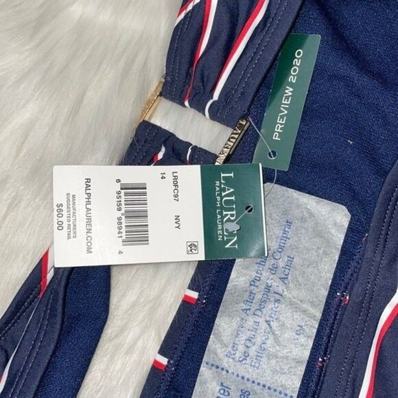 Lauren Ralph Lauren Womens Size 14 Dylan Stripe Hipster Bottom - Picture 7 of 8